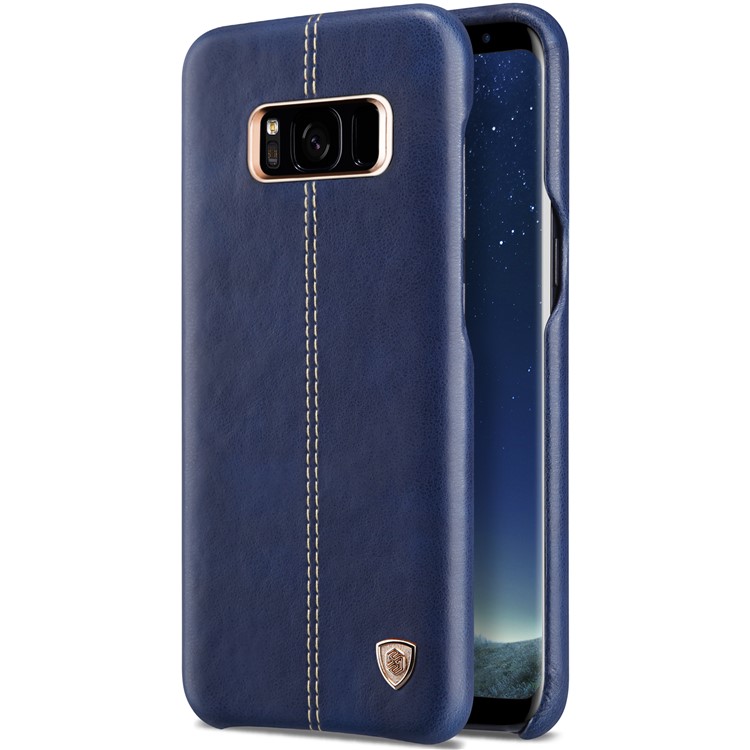 

NILLKIN Englon Leather Coated PC Hard Phone Case Cover for Samsung Galaxy S8 G950 - Blue