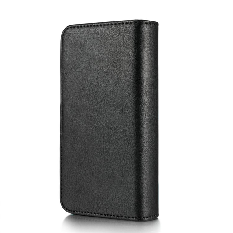 DG.MING for Samsung Galaxy S8+ G955 Split Leather Multi-slot Tri-fold Wallet + Detachable PC Case - Black-4