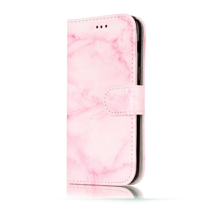 For Samsung Galaxy A5 (2017) SM-A520F Stand Leather Wallet Cover Case - Pink Marble-2