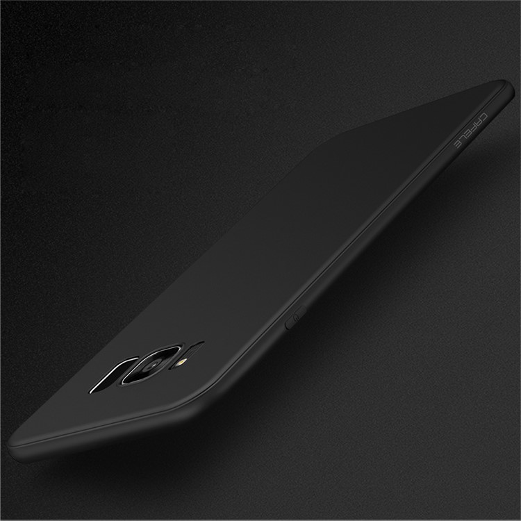CAFELE mate contra-huella digital 0.6mm ultra--delgado caso de TPU trasero para Samsung Galaxy S8 G950 - Negro-2