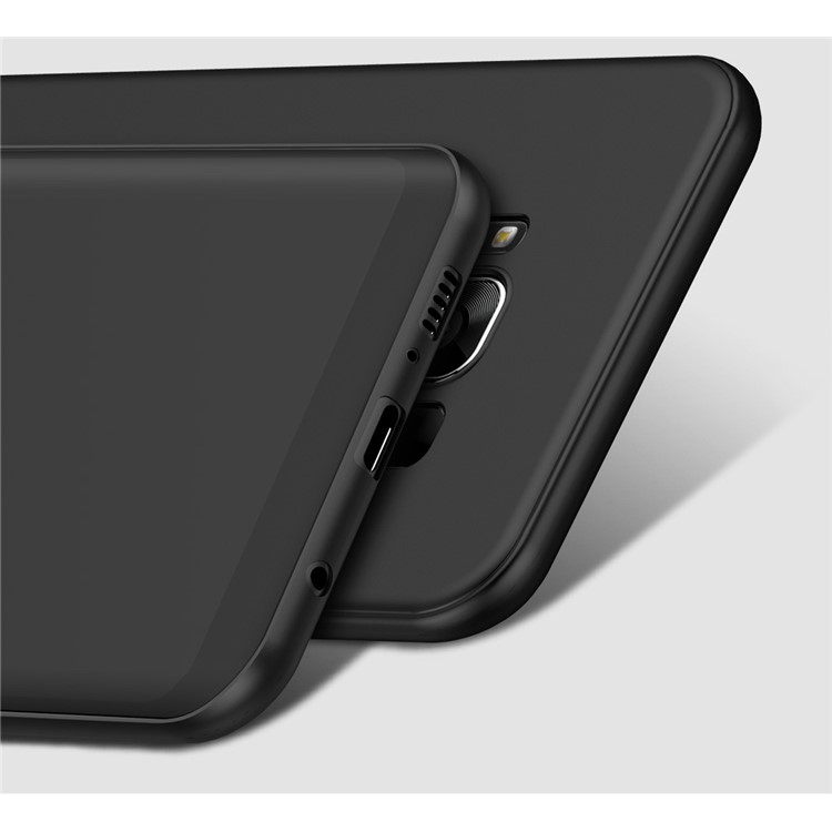 CAFELE mate contra-huella digital 0.6mm ultra--delgado caso de TPU trasero para Samsung Galaxy S8 G950 - Negro-5