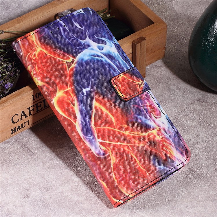 

Callfree PU Leather Wallet Foldable Phone Cover for Samsung Galaxy S8 G950 - Embrace Love Flame Lovers, Galaxy S8