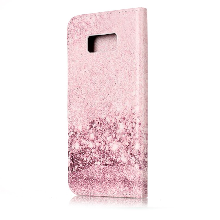 For Samsung Galaxy S8 Plus G955 Pattern Printing PU Leather Wallet Phone Case - Glittery Sequins-3