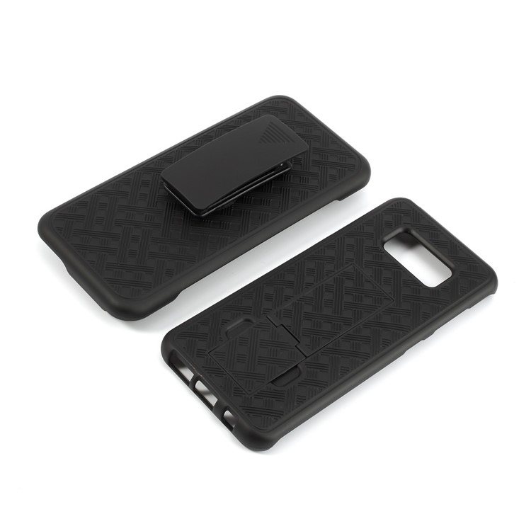 2 in 1 Rotary Clip Belt Stand Holster Slide Hard Phone Shell for Samsung Galaxy S8 Plus G955-11
