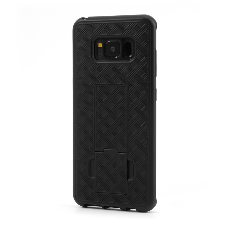 2 in 1 Rotary Clip Belt Stand Holster Slide Hard Phone Shell for Samsung Galaxy S8 Plus G955-6