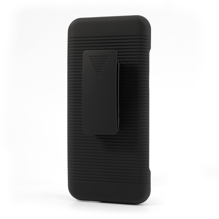 Horizontal Stripes Belt Clip Holster Hard Case with Kickstand for Samsung Galaxy S8 G950-2