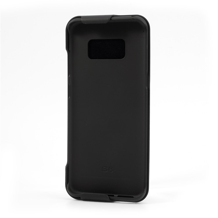 Horizontal Stripes Belt Clip Holster Hard Case with Kickstand for Samsung Galaxy S8 G950-8