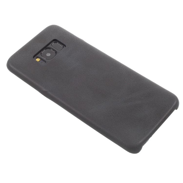 Crazy Horse Skin PU Leather Coated PC Phone Cover for Samsung Galaxy S8 Plus G955 - Black-4
