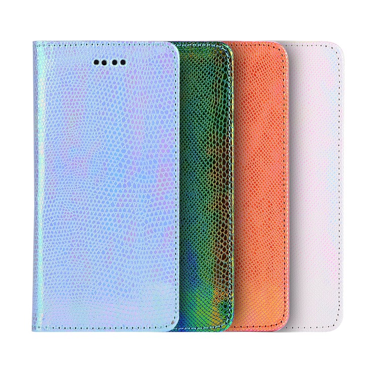 For Samsung Galaxy S8 SM-G950 Fancy Snake Texture TPU+PU Leather Wallet Case with Stand - Pink-5