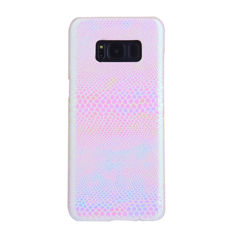 Fantasy Snake PU Leather Coated PC Mobile Phone Case for Samsung Galaxy S8 G950 - Pink-1