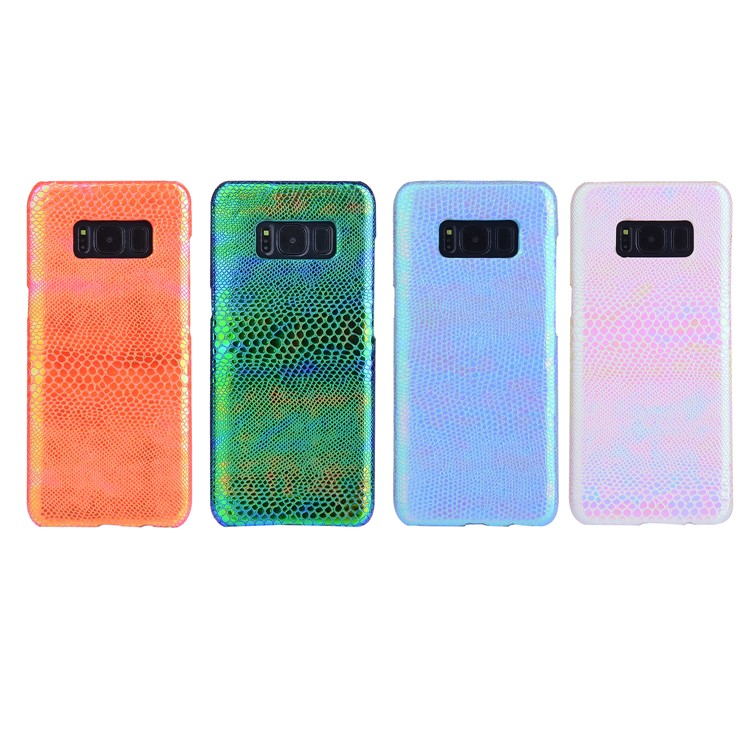 Fantasy Snake PU Leather Coated PC Mobile Phone Case for Samsung Galaxy S8 G950 - Pink-4