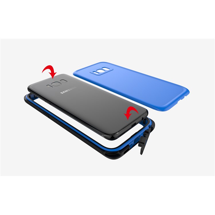 2-Meter Waterproof Phone Dive Case for Samsung Galaxy S8 G950 with Responsive Buttons - Blue-3