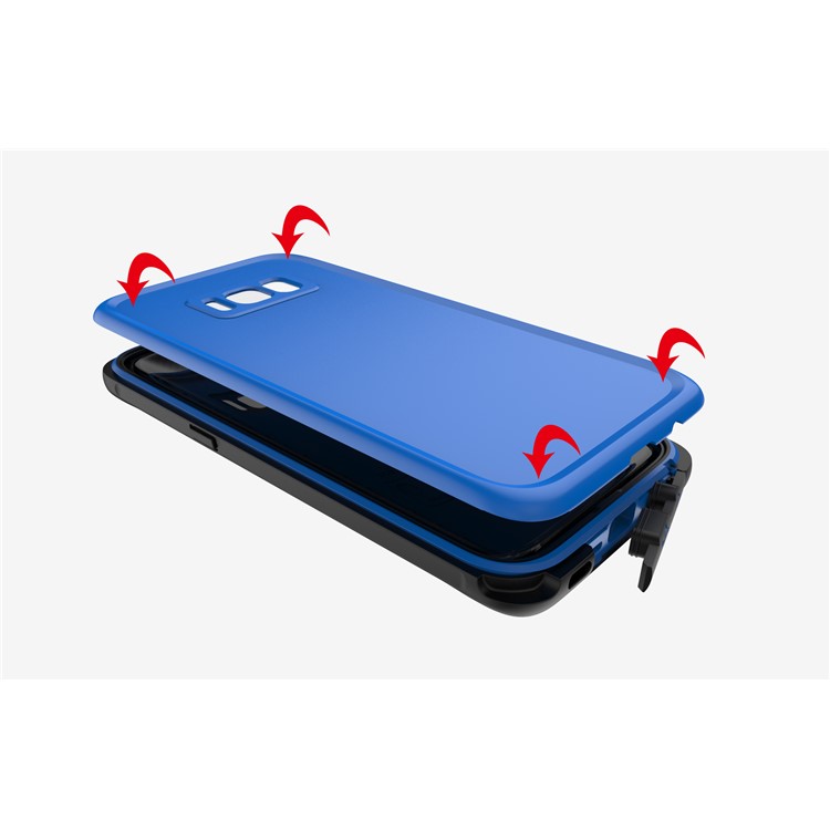 2-Meter Waterproof Phone Dive Case for Samsung Galaxy S8 G950 with Responsive Buttons - Blue-4