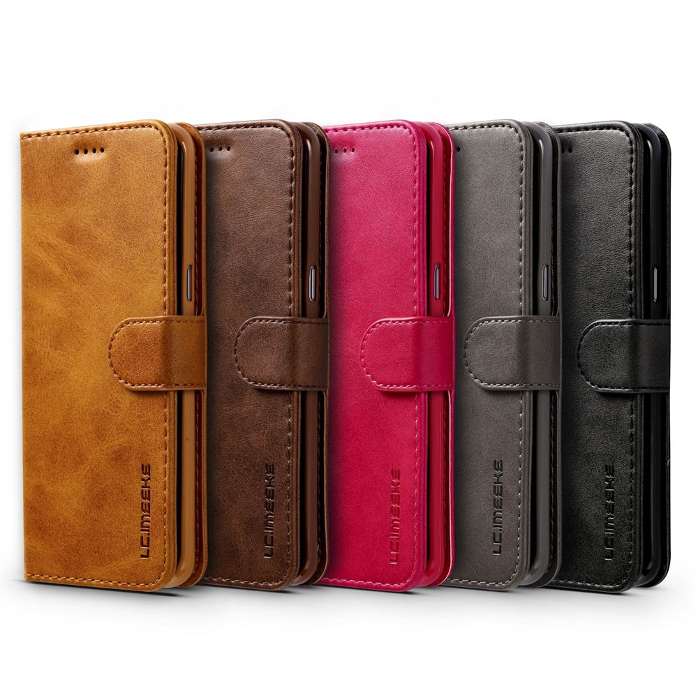 Lc. Imeeke Folio Flip Leather Wallet Colding Для Samsung Galaxy S8 G950 - Кофе