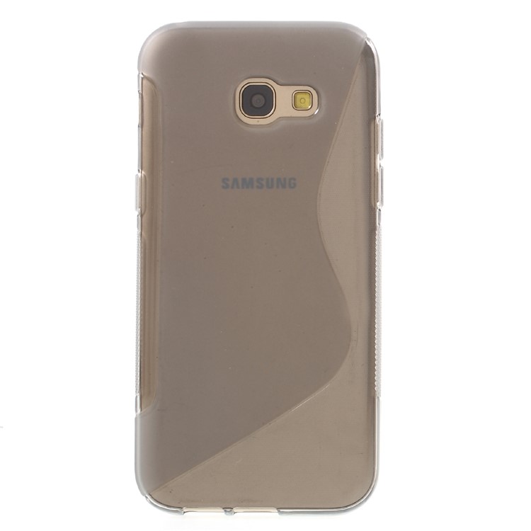 

S Shape Gel TPU Phone Casing for Samsung Galaxy A5 (2017) - Grey