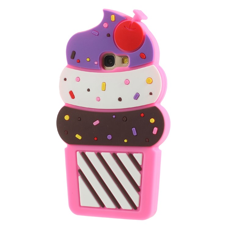 3D Cherry Ice Cream Silicone Mobile Phone casing for Samsung Galaxy A5 (2017) SM-A520F - Rose-2