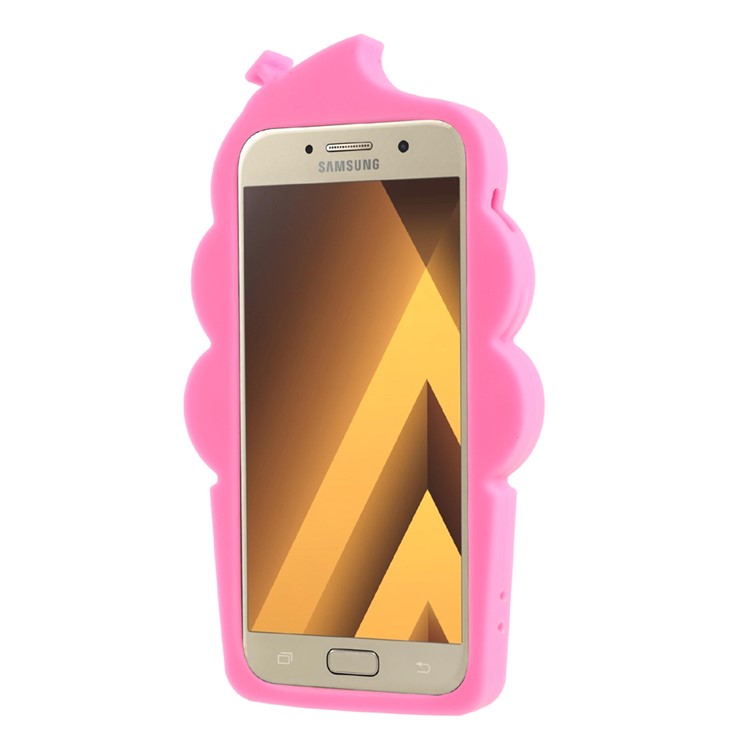 3D Cherry Ice Cream Silicone Mobile Phone casing for Samsung Galaxy A5 (2017) SM-A520F - Rose-3