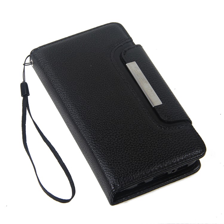 Litchi Skin Leather Cover + Detachable TPU Case for Samsung Galaxy S8 Plus G955 - Black-9