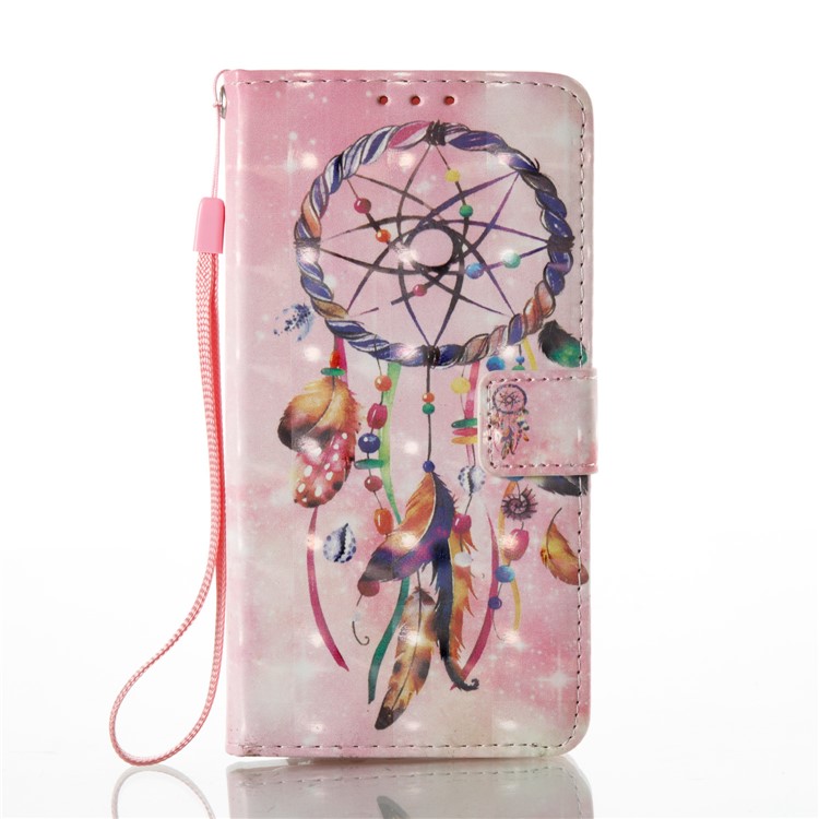 Pattern Printing Light Spot Decor Leather Stand Case for Samsung Galaxy J5 (2017) - Colorful Dream Catcher-2