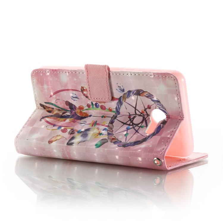 Pattern Printing Light Spot Decor Leather Stand Case for Samsung Galaxy J5 (2017) - Colorful Dream Catcher-8
