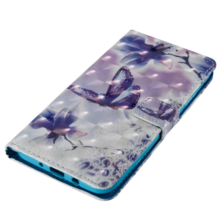 Patterned Light Spot Decor Wallet Leather Stand Case cover for Samsung Galaxy J7 (2017) - Flowers and Butterflies-5