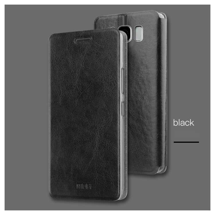 MOFI Rui Series Built-in Steel Sheet Leather Case for Samsung Galaxy S8 G950 - Black-1