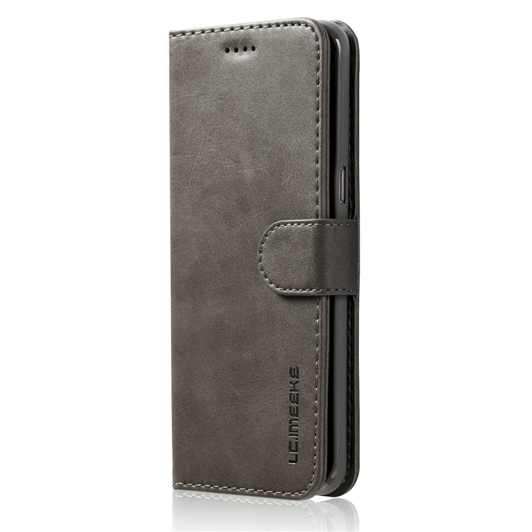 LC.IMEEKE Wallet Stand Leather Protective Case for Samsung Galaxy S8 Plus G955 - Grey-2
