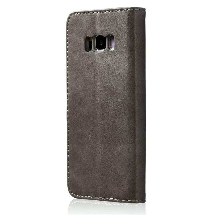 LC.IMEEKE Wallet Stand Leather Protective Case for Samsung Galaxy S8 Plus G955 - Grey-3