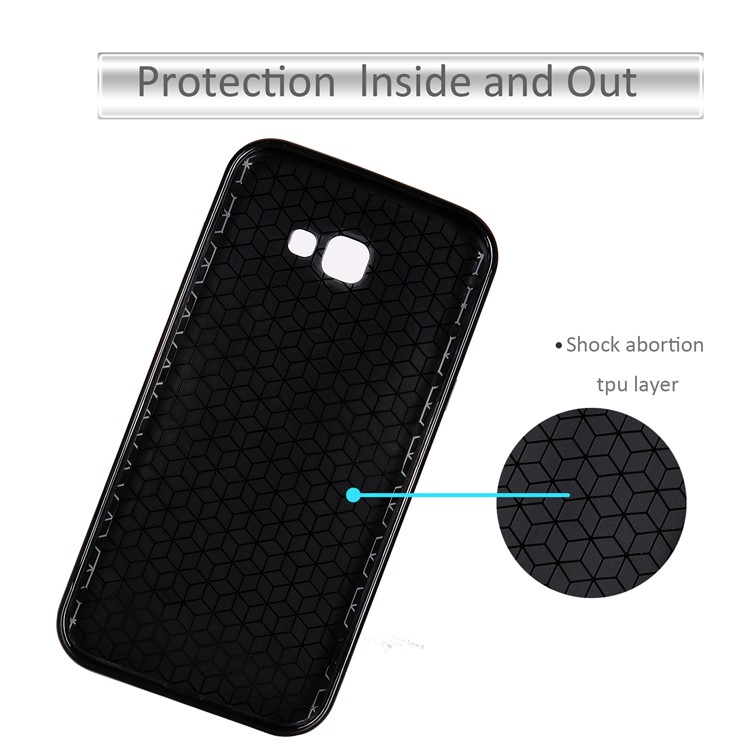 Carbon Fiber Soft TPU Phone Casing for Samsung Galaxy A7 (2017) SM-A720F - Black-3