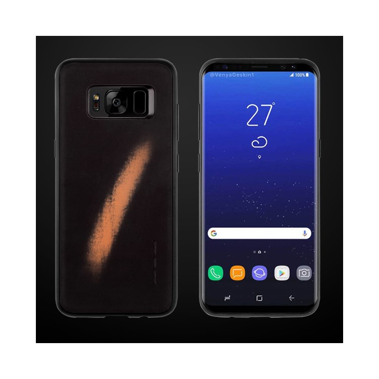 WUW for Samsung Galaxy S8 G950 Thermal Induction Fluorescent Color Changing TPU+PC Phone Case - Black-1