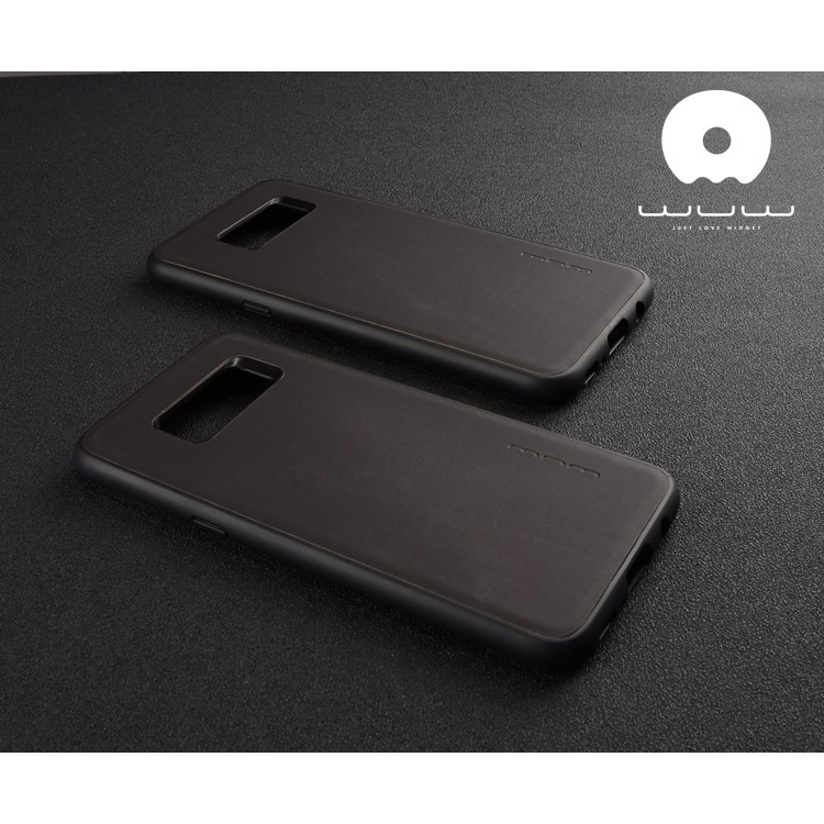 WUW for Samsung Galaxy S8 G950 Thermal Induction Fluorescent Color Changing TPU+PC Phone Case - Black-6