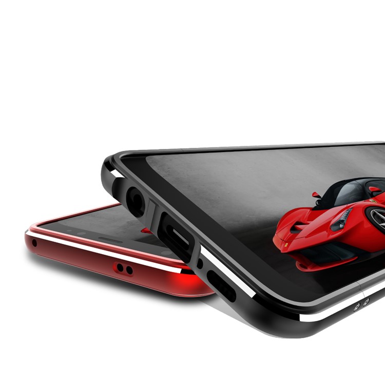For Samsung Galaxy S8 G950 Plated Aluminium Alloy Bumper with Screw Lock - Black-2