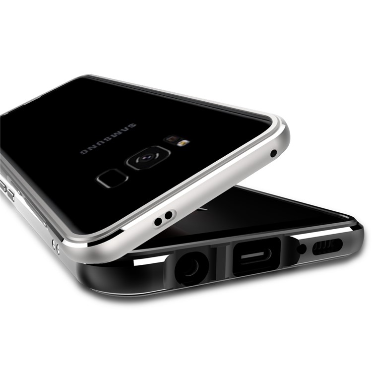 For Samsung Galaxy S8 G950 Plated Aluminium Alloy Bumper with Screw Lock - Black-3