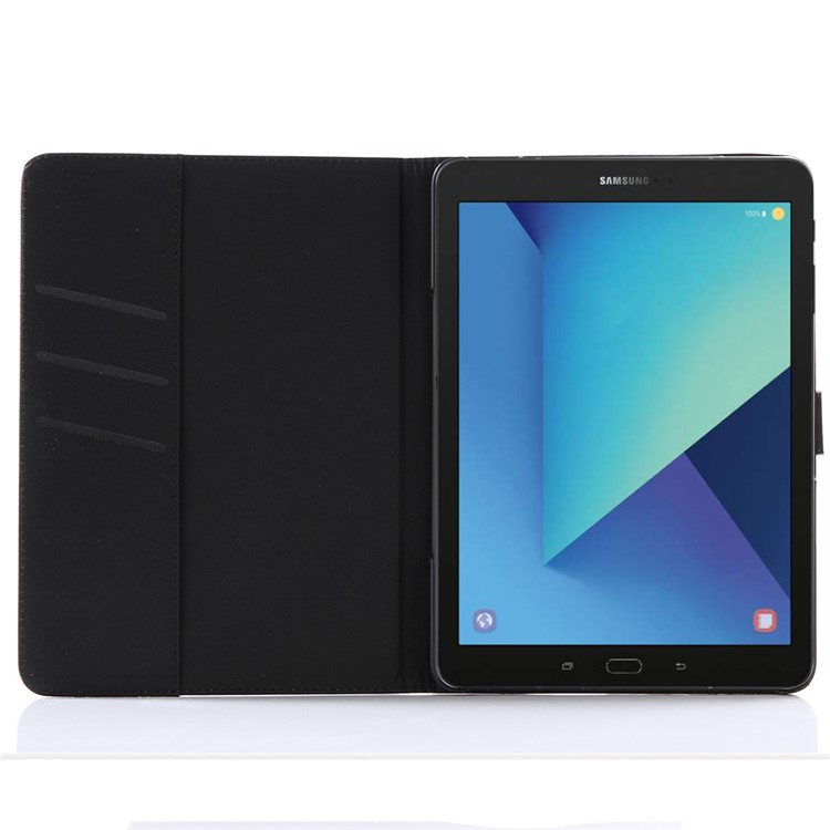 Retro Crazy Horse Wallet Leather Stand Case for Samsung Galaxy Tab S3 9.7-inch T820 - Black-4