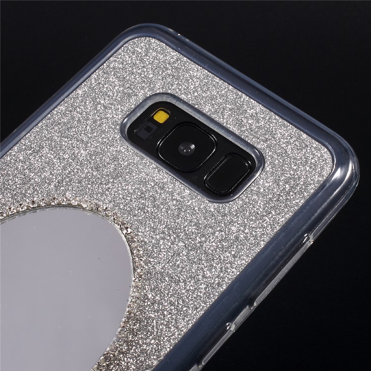 Gradient Color Bling Diamonte Mirror TPU Case for Samsung Galaxy S8 Plus G955 - Grey-3