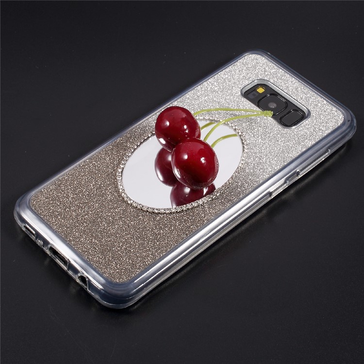 Gradient Color Bling Diamonte Mirror TPU Case for Samsung Galaxy S8 Plus G955 - Grey-5