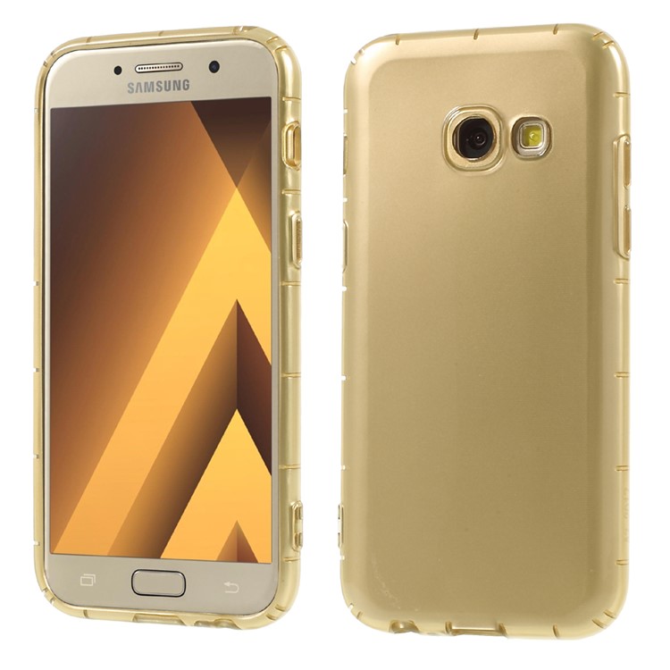 Drop-Proof TPU Mobile Phone Case for Samsung Galaxy A3 (2017) - Gold-1