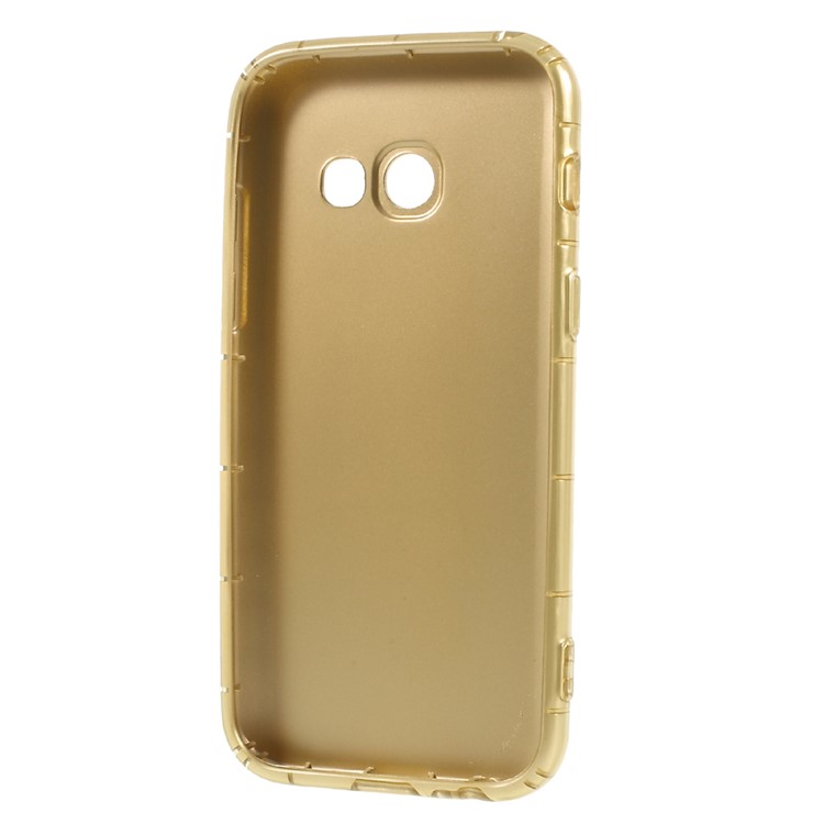 Drop-Proof TPU Mobile Phone Case for Samsung Galaxy A3 (2017) - Gold-3