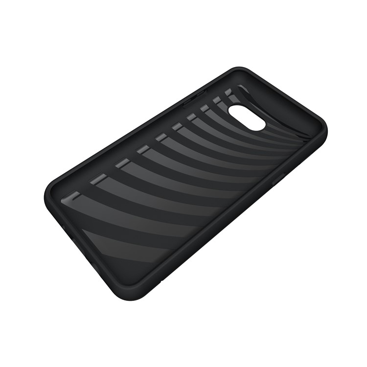 Brushed Plastic + TPU Hybrid Cover with Stand Card Slot for Samsung Galaxy J5 (2017) - Black-8