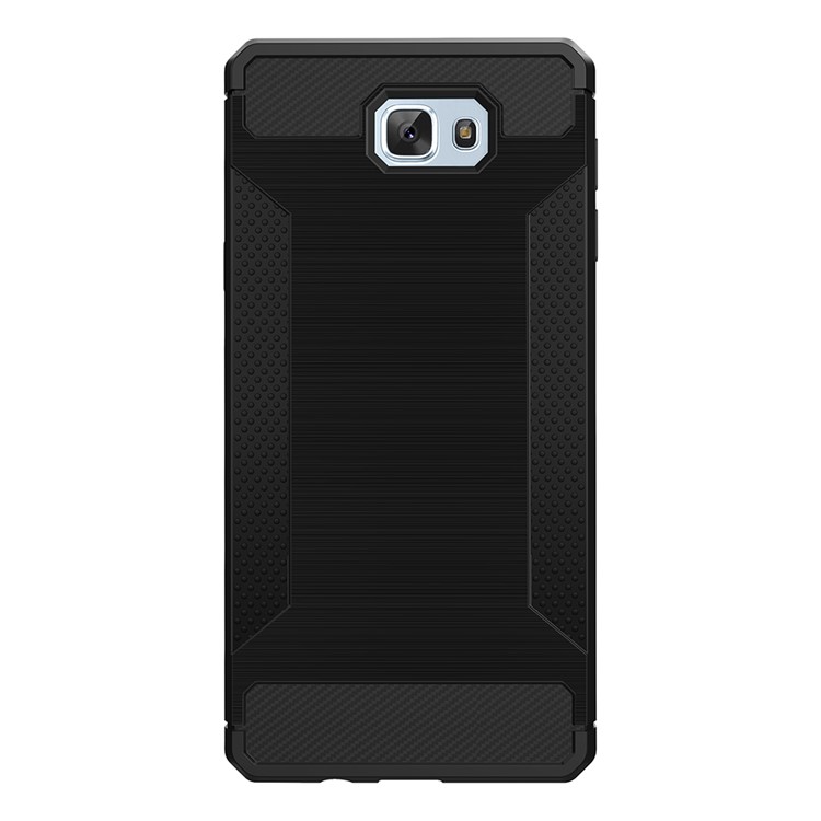 Anti-skid Carbon Fiber Texture Brushed TPU Case for Samsung Galaxy J5 Prime/Galaxy On5 (2016) - Black-2