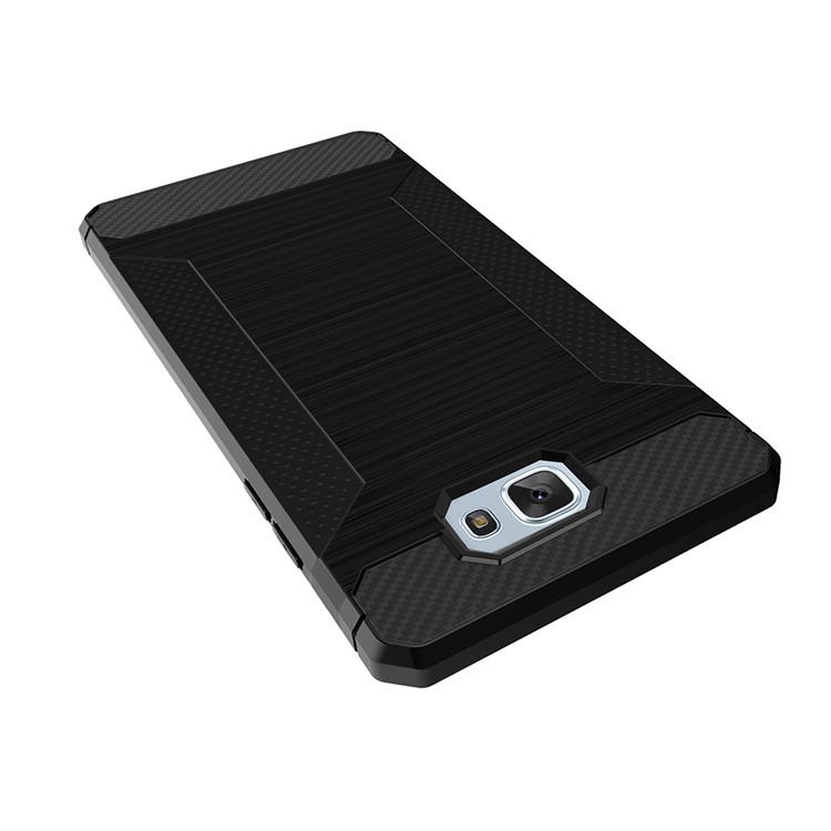Anti-skid Carbon Fiber Texture Brushed TPU Case for Samsung Galaxy J5 Prime/Galaxy On5 (2016) - Black-3