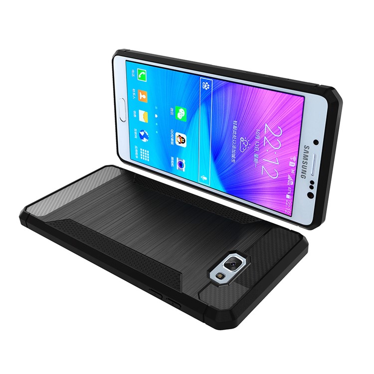 Anti-skid Carbon Fiber Texture Brushed TPU Case for Samsung Galaxy J5 Prime/Galaxy On5 (2016) - Black-8