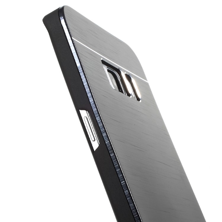 Metal Coated Brushed Hard PC Phone Back Case for Samsung Galaxy S8 Plus G955 - Black-5