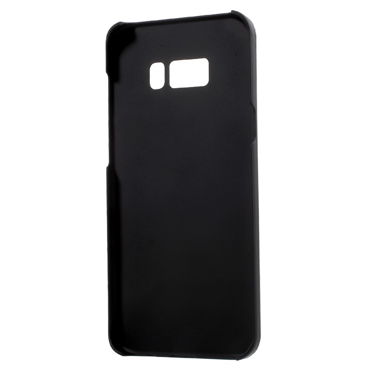 Metal Coated Brushed Hard PC Phone Back Case for Samsung Galaxy S8 Plus G955 - Black-7