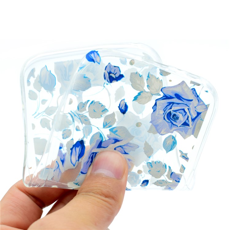 Pattern Printing Soft TPU Case for Samsung Galaxy A5 (2017) SM-A520F - Blue Roses-5