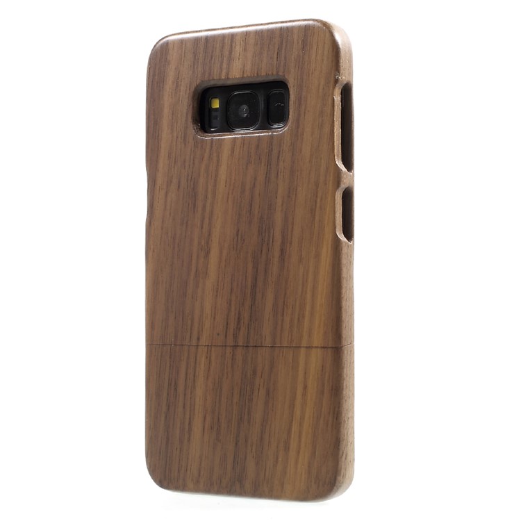 Detachable Handmade Wood Hard Case for Samsung Galaxy S8 Plus G955 - Coffee-3