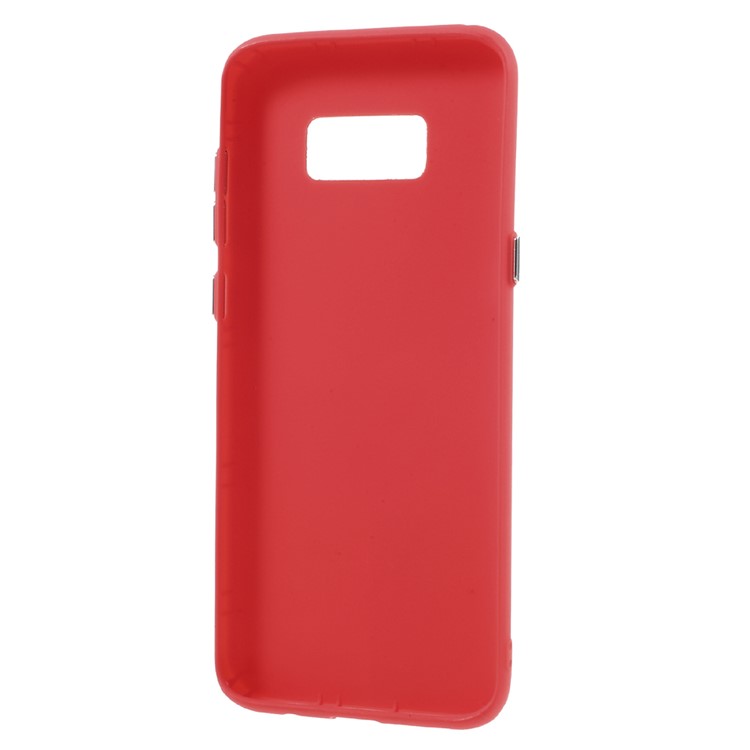 Soft TPU Protective Back Cover for Samsung Galaxy S8 G950 - Red-3