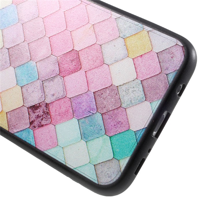 Pattern Printing PC TPU Hybrid Shell for Samsung Galaxy S8 Plus G955 - Colorful Grid-4
