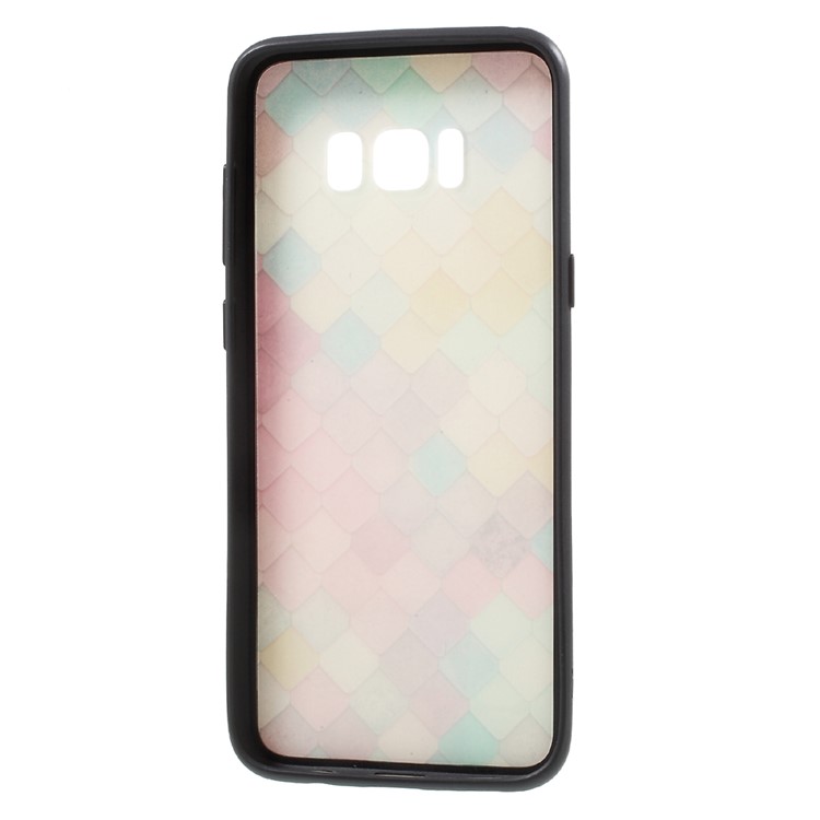 Pattern Printing PC TPU Hybrid Shell for Samsung Galaxy S8 Plus G955 - Colorful Grid-6