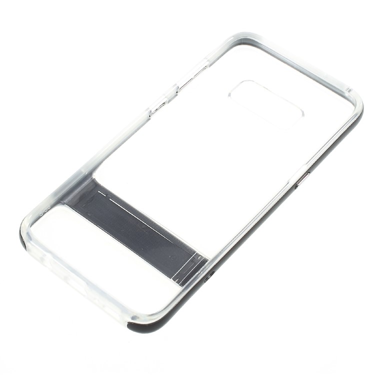 2-in-1 Detachable PC Frame + TPU Back Kickstand Shell Cover for Samsung Galaxy S8 SM-G950 - Black-10